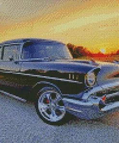 Black 57 Chevy Diamond Painting