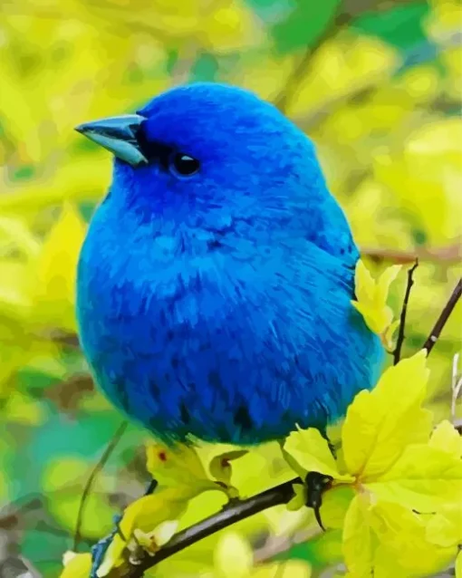 Blue Canary Bird Diamond Painting