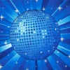 Blue Disco Ball Diamond Painting