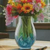 Blue Glass Vase Diamond Painting