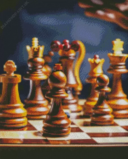 Chess Board Game Diamond Painting