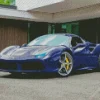 Dark Blue Ferrari Diamond Painting