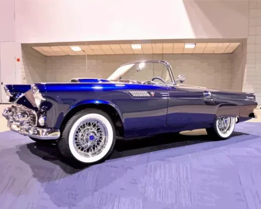 Dark Blue Ford Thunderbird Diamond Painting