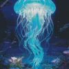 Light Blue Jellyfish Diamond Painting