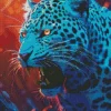 Blue Jaguar Diamond Painting