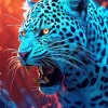 Blue Jaguar Diamond Painting