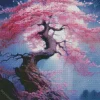 Moonlight Blossom Tree Art Diamond Painting