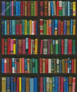 The Book Shelf Diamond Painting