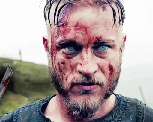 Vikings Bloody Ragnar Diamond Painting