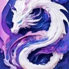 White Chinese Dragon Diamond Painting