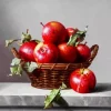 Basket Of Apples Diamond Painting