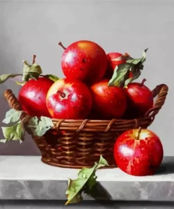 Basket Of Apples Diamond Painting