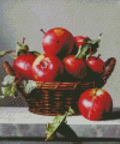 Basket Of Apples Diamond Painting