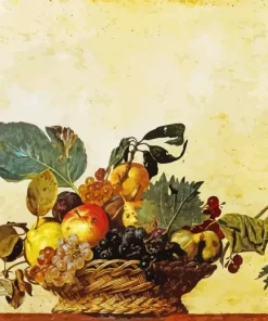 Basket Of Fruit By Caravaggio Diamond Painting