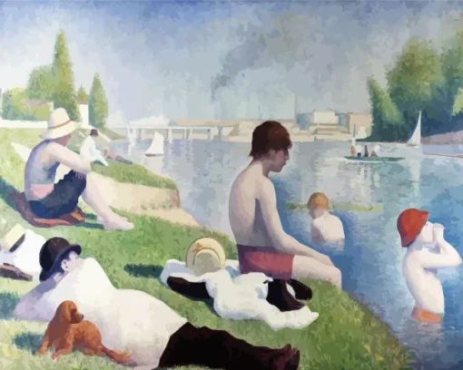 Bathers At Asnieres Diamond Painting