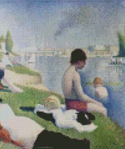 Bathers At Asnieres Diamond Painting