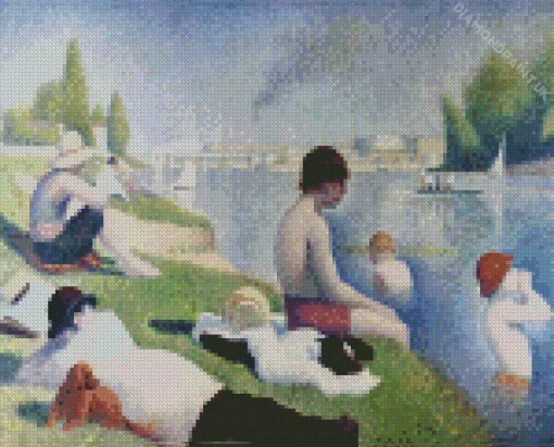 Bathers At Asnieres Diamond Painting