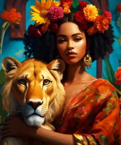 Beauty And The Lion Diamond Painting