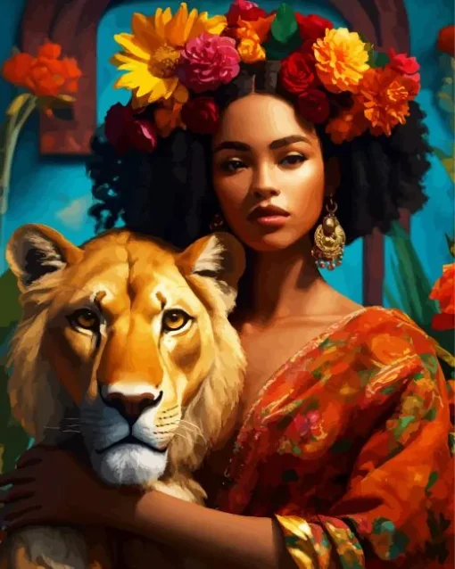 Beauty And The Lion Diamond Painting