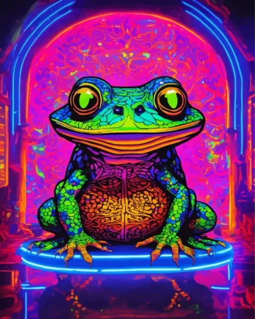 Big Mouth Frog Diamond Painting