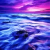 Blue And Purple Sunset Seascape Diamond Painting