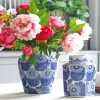 Blue And White Flower Vases Diamond Painting