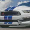 Blue And White Mustang Car Diamond Painting