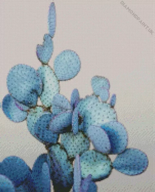 Blue Cactus Diamond Painting