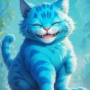 Blue Cat Art Diamond Painting