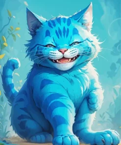 Blue Cat Art Diamond Painting