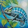 Blue Chameleon Diamond Painting