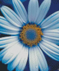 Blue Chamomile Diamond Painting