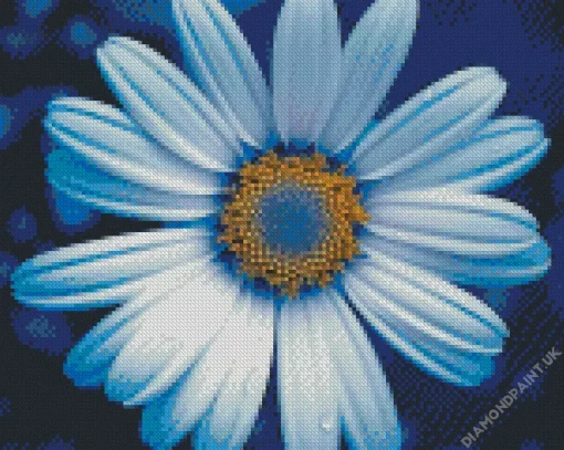 Blue Chamomile Diamond Painting