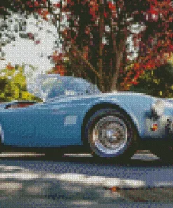 Blue Cobra Car Diamond Painting