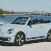 Blue Convertible Beetle Diamond Painting