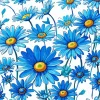 Blue Daisies Diamond Painting