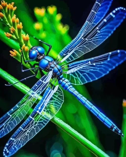 Blue Dragonfly Diamond Painting