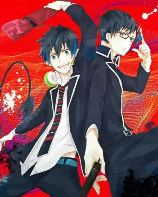 Blue Exorcist Rin And Yukio Diamond Painting