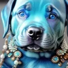 Blue Eyed Staffy Diamond Painting