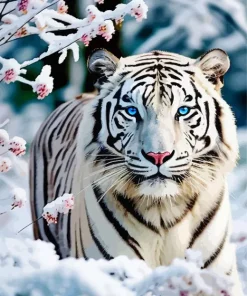 Blue Eyed Tiger Diamond Painting