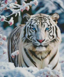 Blue Eyed Tiger Diamond Painting