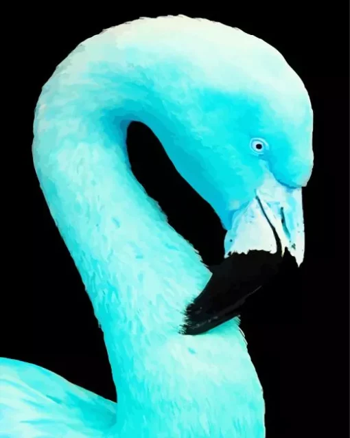 Blue Flamingo Diamond Painting