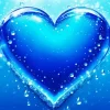 Blue Heart Art Diamond Painting