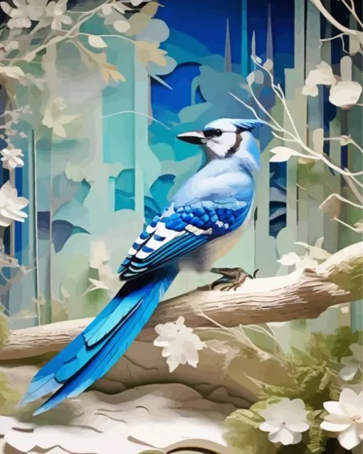 Blue Jay Diamond Painting