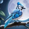 Blue Jay Bird Diamond Painting