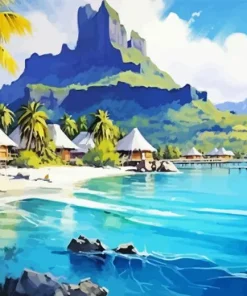 Bora Bora Island Art Diamond Painting