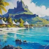 Bora Bora Island Art Diamond Painting