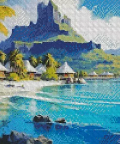 Bora Bora Island Art Diamond Painting