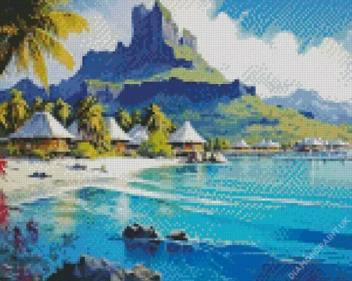 Bora Bora Island Art Diamond Painting