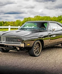 Classic Black 69 Charger Diamond Painting